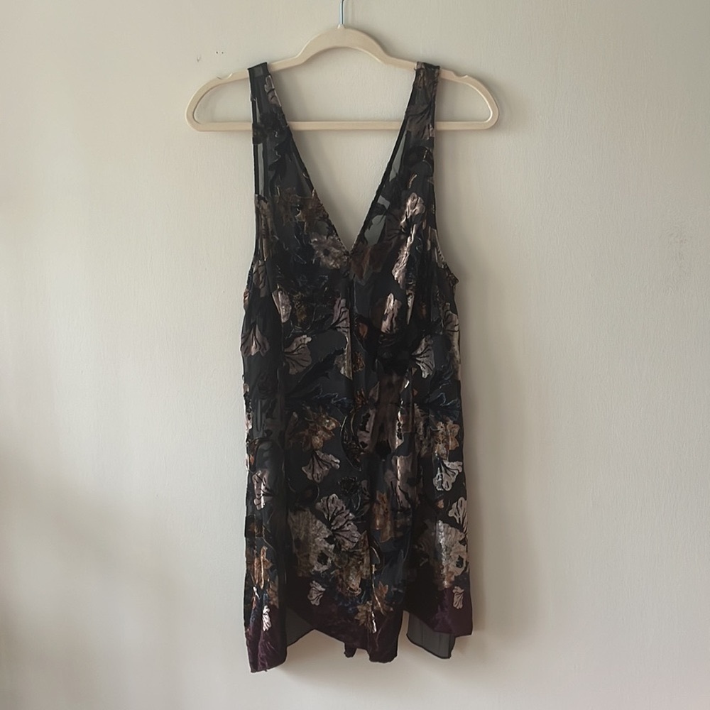 Free People velvet floral dress